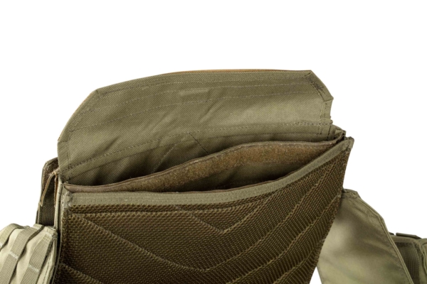 2E Tactical Плитоноска, Тип 1, з кишенями для бічного захисту і підсумками, Молле, зелена