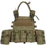 2E Tactical Плитоноска, Тип 1, з кишенями для бічного захисту і підсумками, Молле, зелена