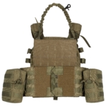 2E Tactical Плитоноска, Тип 1, з кишенями для бічного захисту і підсумками, Молле, зелена