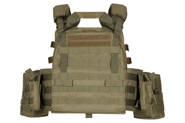 2E Tactical Плитоноска, Тип 1, з кишенями для бічного захисту і підсумками, Молле, зелена