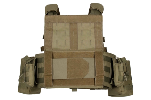 2E Tactical Плитоноска, Тип 1, з кишенями для бічного захисту і підсумками, Молле, зелена