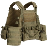 2E Tactical Плитоноска, Тип 1, з кишенями для бічного захисту і підсумками, Молле, зелена