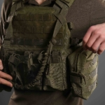 2E Tactical Плитоноска, Тип 1, з кишенями для бічного захисту і підсумками, Молле, зелена