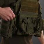 2E Tactical Плитоноска, Тип 1, з кишенями для бічного захисту і підсумками, Молле, зелена