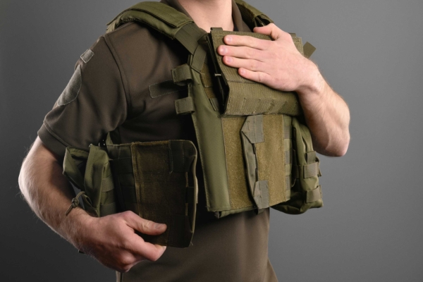 2E Tactical Плитоноска, Тип 1, з кишенями для бічного захисту і підсумками, Молле, зелена
