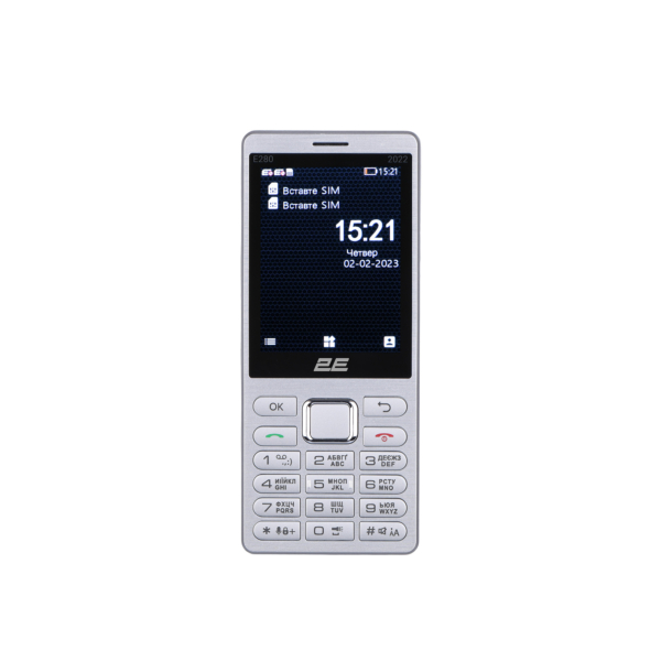 Мобильный телефон 2E E280 2022 Dual SIM Silver