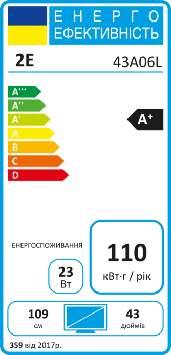 Smart-телевизор 2E 43A06L