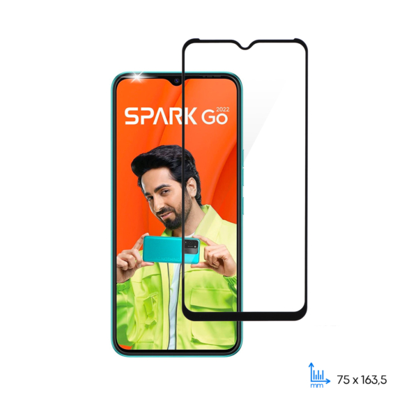 Защитное стекло 2E для TECNO Spark Go 2022 (KG5m), 2.5D FCFG, (1 Pack), black border