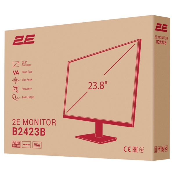 Монитор 2E B2423B Black