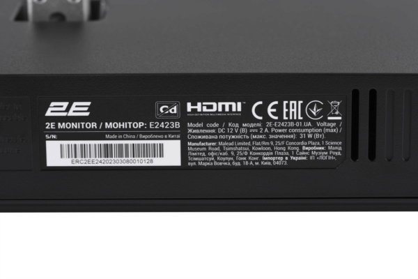 Монитор 2E E2423B Black