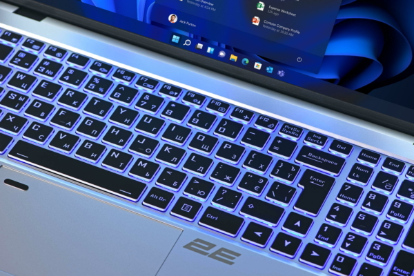 2E Ноутбук Complex Pro 15 15.6″ FHD IPS AG, Intel i7-1260P, 32GB, F1024GB, UMA, Win11P, сріблястий