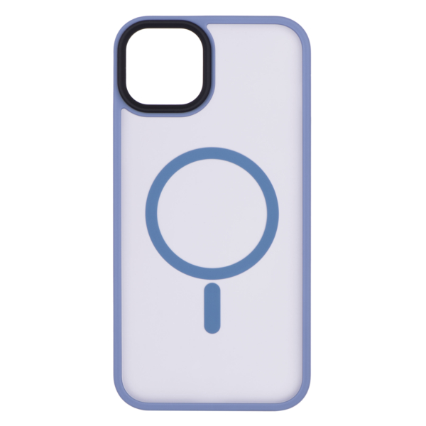 Чехол 2Е Basic для iPhone 15 Plus, Soft Touch MagSafe Cover, Light Blue