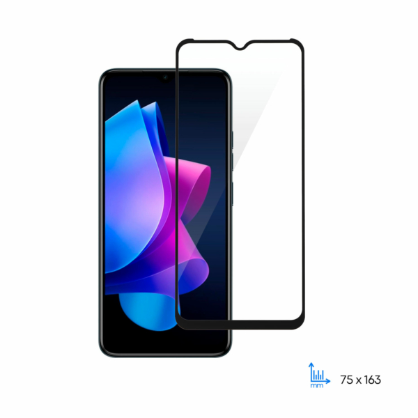 Защитное стекло 2E для TECNO Spark Go 2023 (BF7n), 2.5D FCFG, (1 Pack), черная рамка
