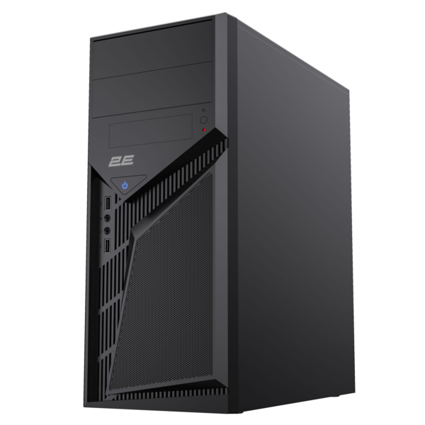 Корпус 2E TeamX TMX07 с БП 2E ATX400W, 2xUSB2.0, 1×80мм, VGA 310мм, ATX, чёрный