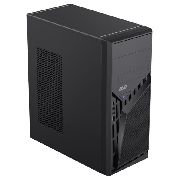 Корпус 2E TeamX TMX07 с БП 2E ATX400W, 2xUSB2.0, 1×80мм, VGA 310мм, ATX, чёрный