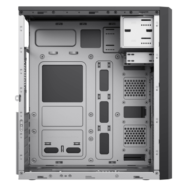 Корпус 2E TeamX TMX07 с БП 2E ATX400W, 2xUSB2.0, 1×80мм, VGA 310мм, ATX, чёрный