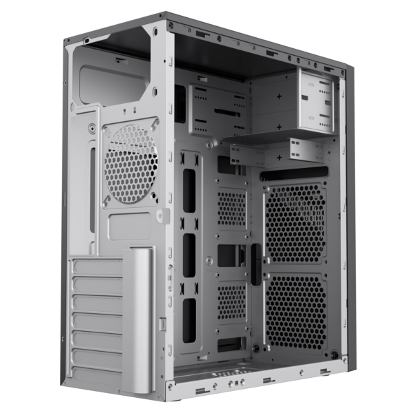 Корпус 2E TeamX TMX07 с БП 2E ATX400W, 2xUSB2.0, 1×80мм, VGA 310мм, ATX, чёрный