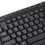 Комплект клавіатура та миша 2E MK410 WL, EN/UK/RU, чорнийКомплект клавіатура та миша MK410 WL, EN/UK/RU, чорний