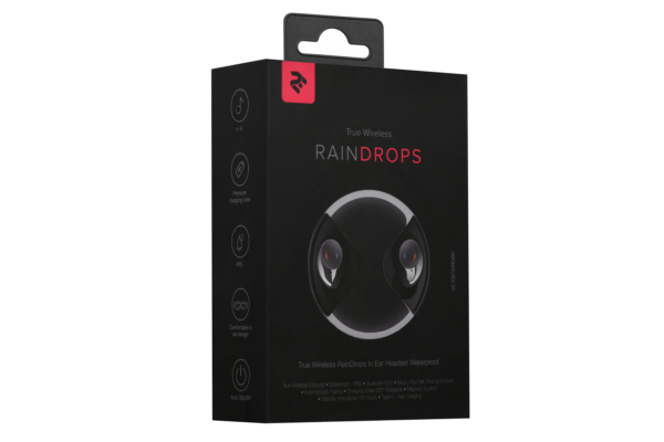 2E Наушники RainDrops True Wireless Waterproof Mic Black