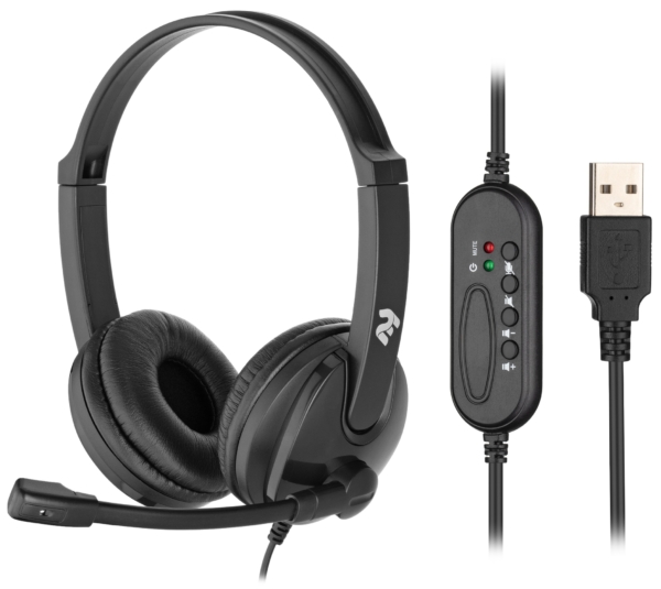 2E Гарнитура ПК стерео On-ear CH12 USB, omni-mic, 2м, черный