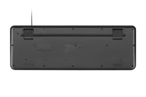 2E Клавіатура мембранна KS130 105key, USB-A, EN/UK/RU, чорний