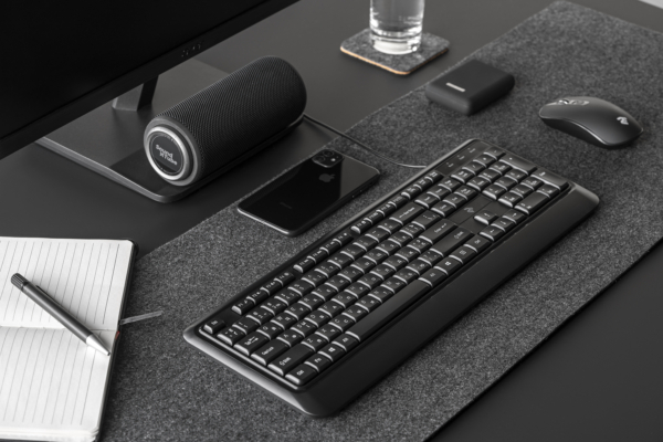 2E Клавіатура мембранна KS130 105key, USB-A, EN/UK/RU, чорний