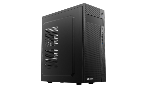 2E Корпус Alfa E185 без БЖ 1xUSB3.0, 2xUSB2.0, VGA 310мм, ATX, чорний