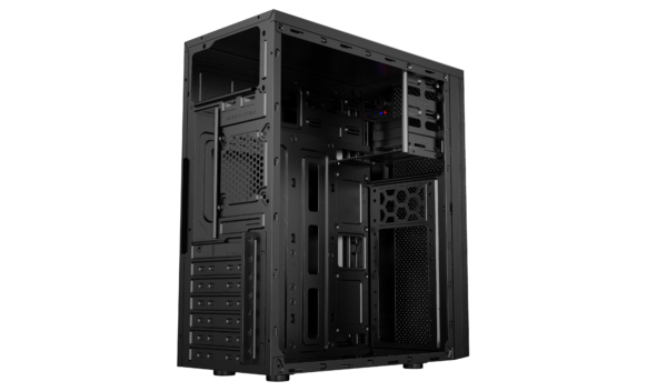 2E Корпус Alfa E185 без БЖ 1xUSB3.0, 2xUSB2.0, VGA 310мм, ATX, чорний