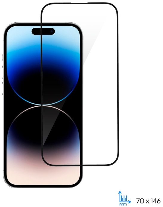 2E Защитное стекло для Apple iPhone 14 Pro(6.1), 2.5D FCFG,(1 Pack),black border