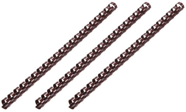 2E Пластиковые пружины для биндера, 19мм, chocolate 100pcs