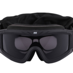 2E Tactical Маска тактична, захисна Hawk WS Black Anti-fog, 3-х шаровий ущільнювач, сумка, 3 лінзи