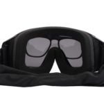 2E Tactical Маска тактична, захисна Hawk WS Black Anti-fog, 3-х шаровий ущільнювач, сумка, 3 лінзи