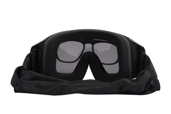 2E Tactical Маска тактична, захисна Hawk WS Black Anti-fog, 3-х шаровий ущільнювач, сумка, 3 лінзи