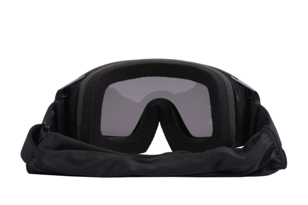 2E Tactical Маска тактична, захисна Hawk WS Black Anti-fog, 3-х шаровий ущільнювач, сумка, 3 лінзи