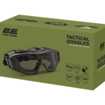 2E Tactical Маска тактична, захисна Hawk WS Black Anti-fog, 3-х шаровий ущільнювач, сумка, 3 лінзи