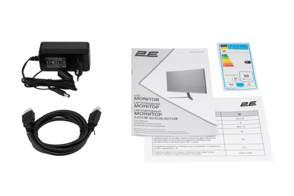 2E Монитор 21.5″ A2222B D-Sub, HDMI, MM, VA, 75Hz