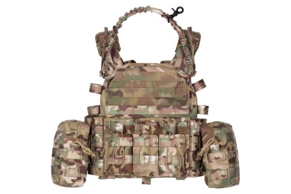2E Tactical Плитоноска, Тип 1, з кишенями для бічного захисту і підсумками, Молле, камуфляж