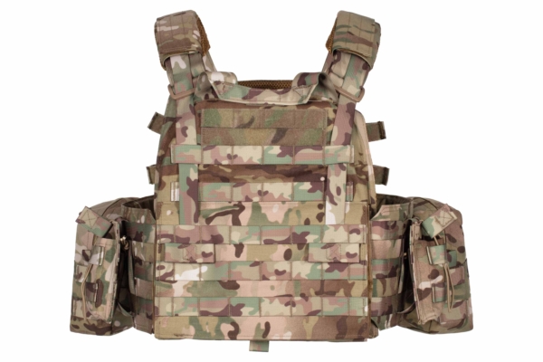 2E Tactical Плитоноска, Тип 1, з кишенями для бічного захисту і підсумками, Молле, камуфляж