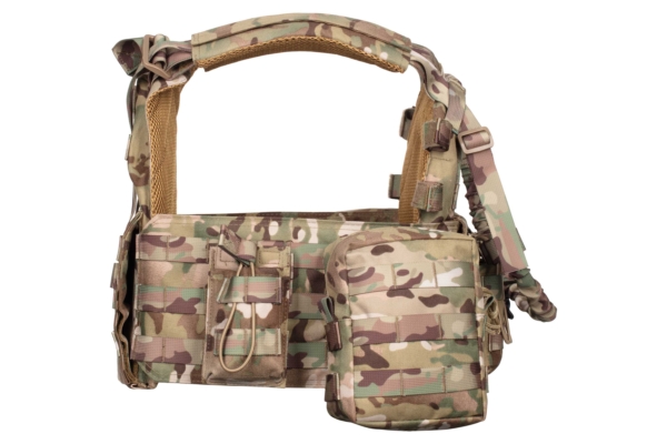 2E Tactical Плитоноска, Тип 1, з кишенями для бічного захисту і підсумками, Молле, камуфляж