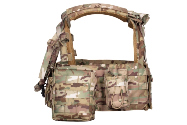 2E Tactical Плитоноска, Тип 1, з кишенями для бічного захисту і підсумками, Молле, камуфляж