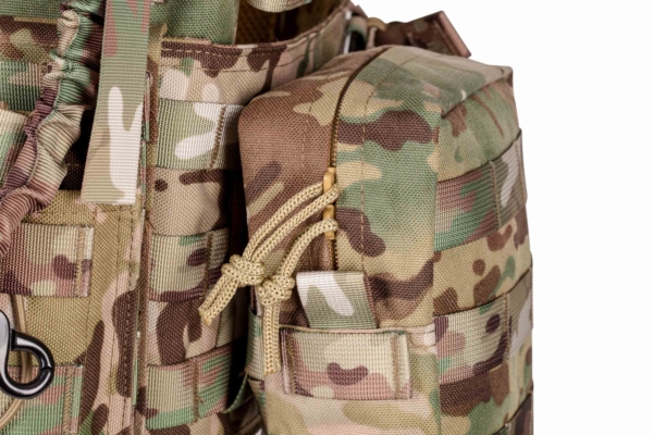 2E Tactical Плитоноска, Тип 1, з кишенями для бічного захисту і підсумками, Молле, камуфляж