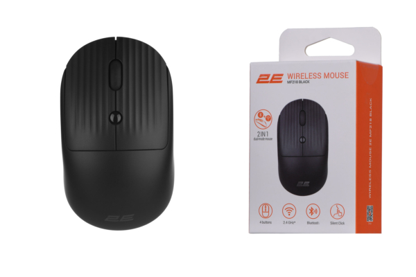 2E Миша MF218 Silent WL BT Black