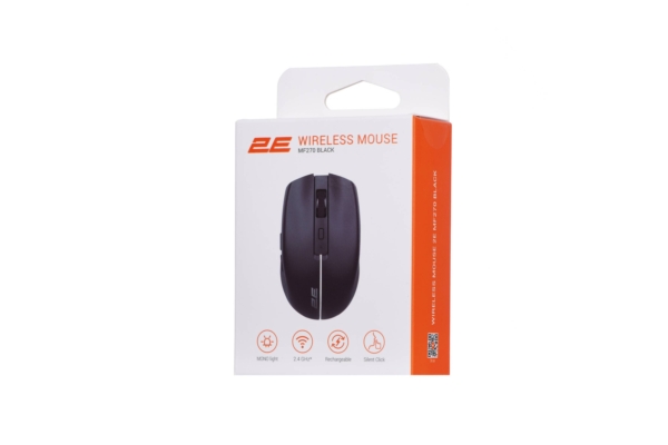 2E Мышь MF270 Silent Rechargeable WL Black