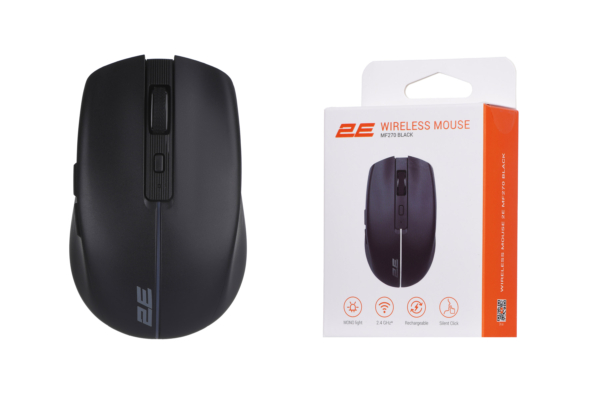 2E Мышь MF270 Silent Rechargeable WL Black