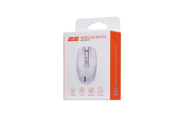 2E Mouse MF270 Silent Rechargeable WL White