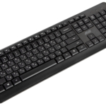 2E Клавіатура мембранна KS220 106key, WL, EN/UK/RU, чорний