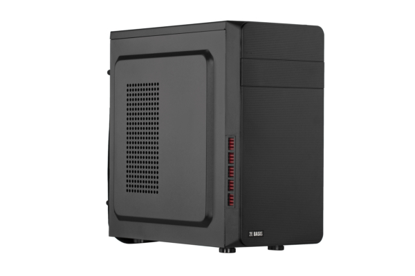 2E Корпус Basis RD831 без БЖ 2xUSB2.0, VGA 320мм, mATX, чорний