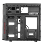 2E Корпус Basis RD831 без БЖ 2xUSB2.0, VGA 320мм, mATX, чорний