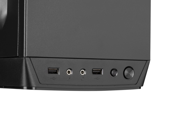 2E Корпус Basis RD831 без БЖ 2xUSB2.0, VGA 320мм, mATX, чорний