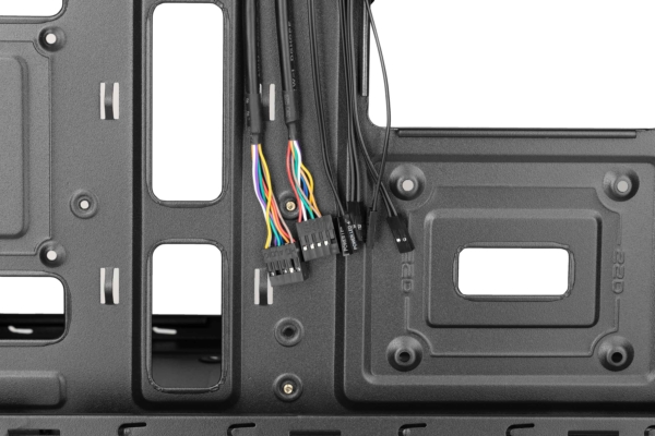 2E Корпус Basis RD831 без БЖ 2xUSB2.0, VGA 320мм, mATX, чорний